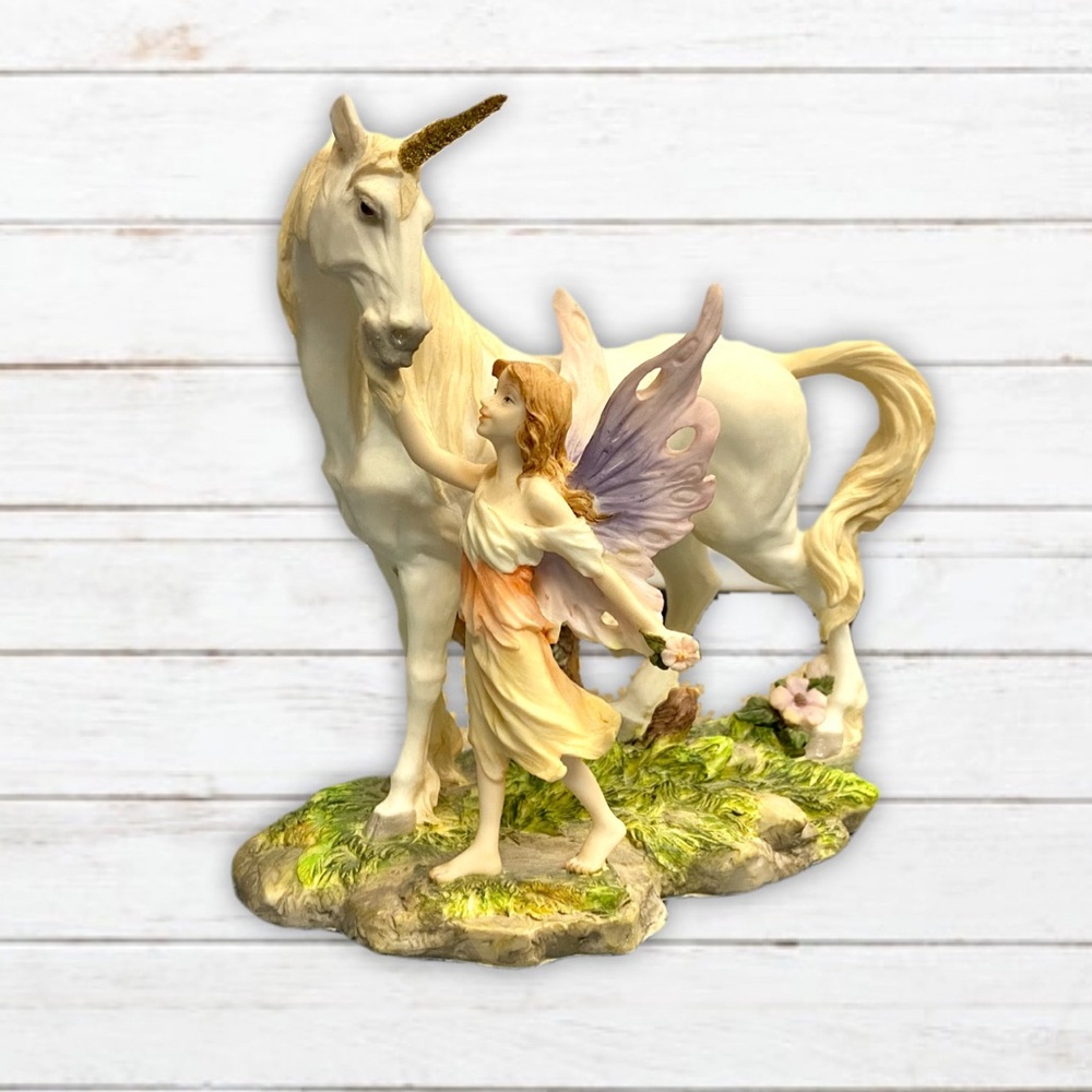 2001 "Gabriella Veronese" Collectible Fairy & Unicorn Statue - Summit Collection